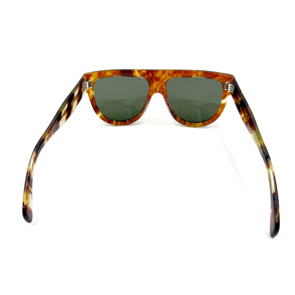 Celine Sunglasses Tortoiseshell Shadow Flat Top Oversized Women CL4001i - Picture 5 of 11